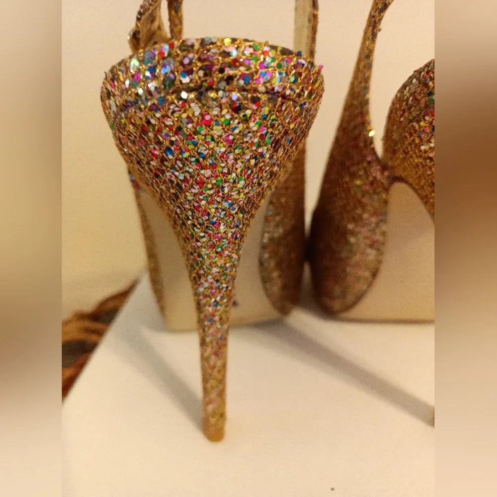 Madden Girl gold glitter